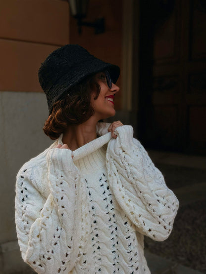 Suéter de Punto Trenzado – Talla Única | Colección Limitada