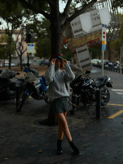Suéter de Punto Trenzado – Talla Única | Colección Limitada