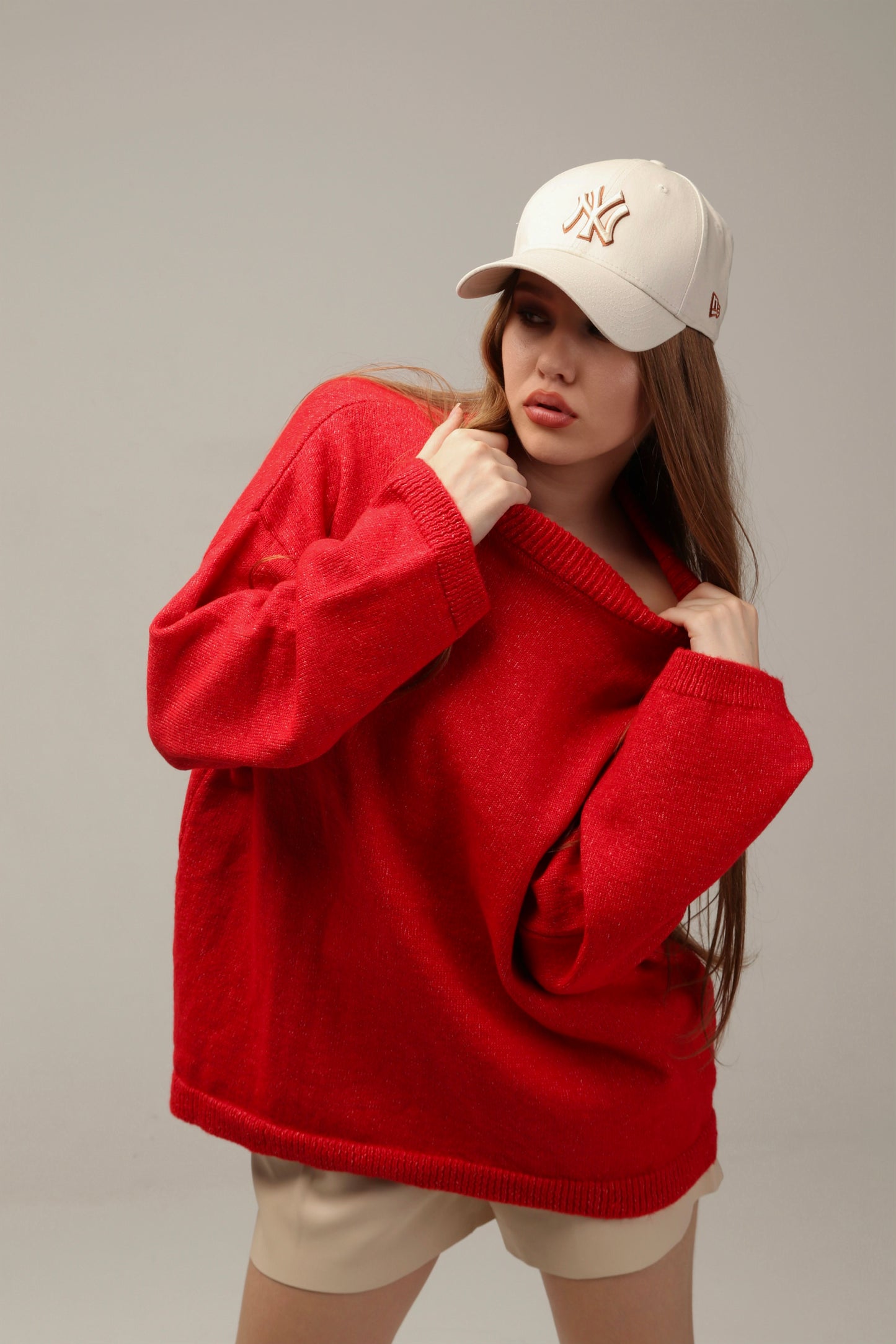 Suéter Oversize Rojo - Talla Única | Colección Limitada