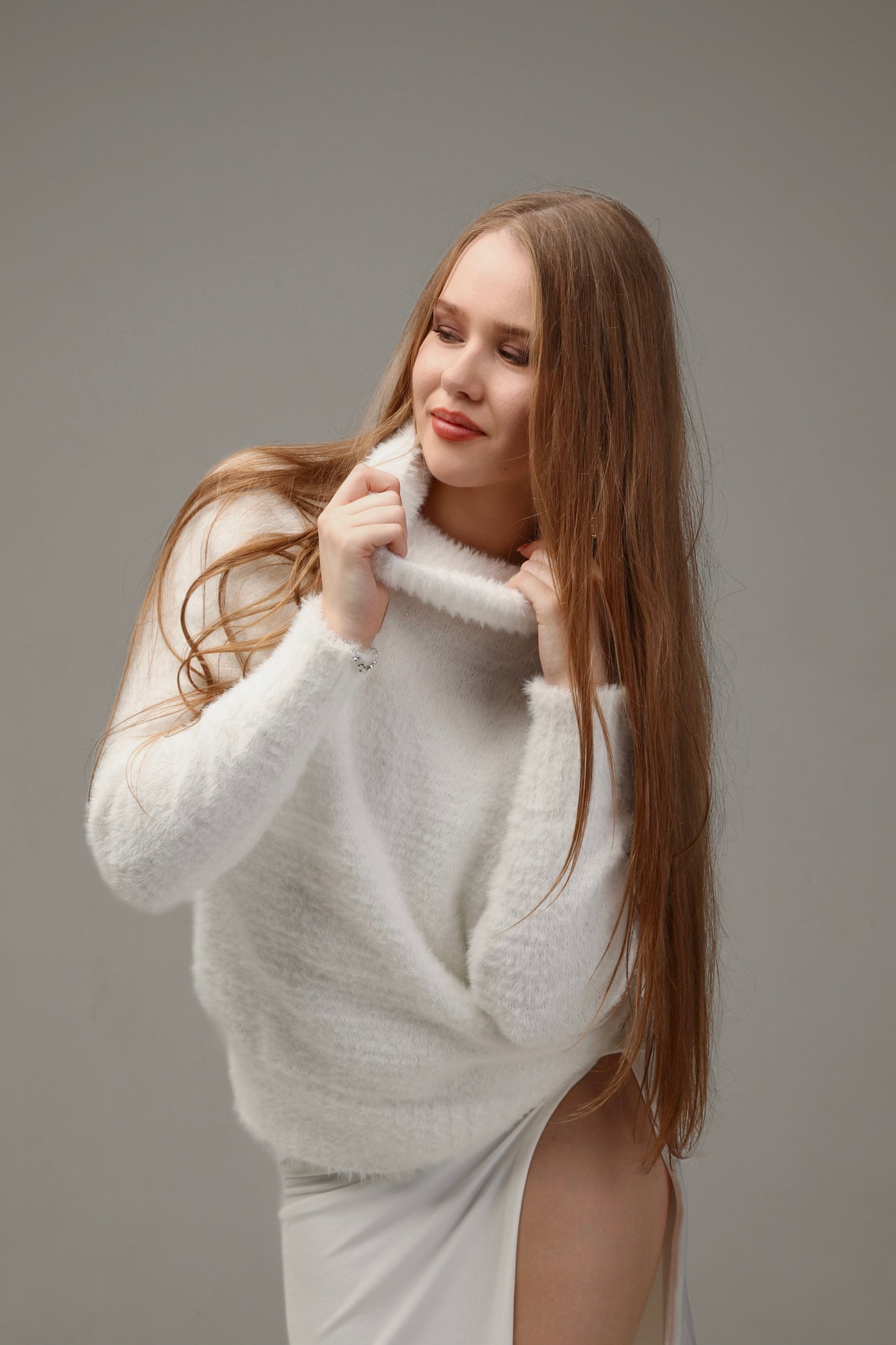 White Teddy Sweater – One Size | Limited Collection